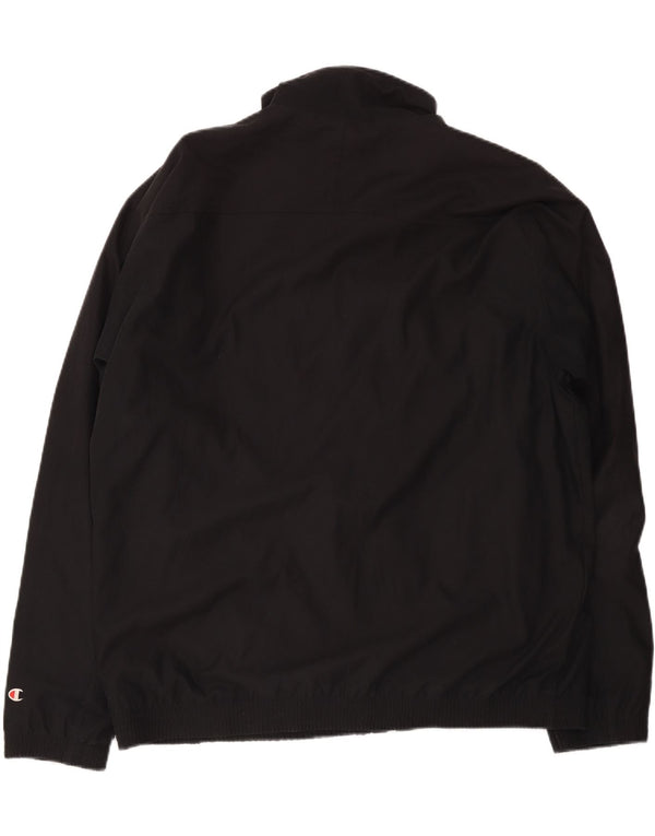 Champion Herren-Trainingsanzug-Top-Jacke, 3XL, schwarzes Polyester