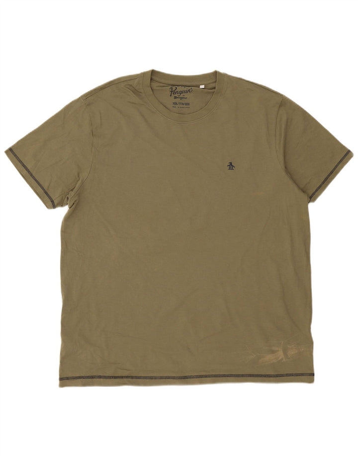 Penguin Herren T-Shirt Top 3XL Grüne Baumwolle