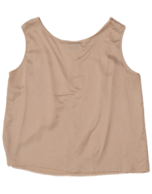 Luisa Spagnoli Damen Crop Vest Top IT 42 2XL Beige Polyester