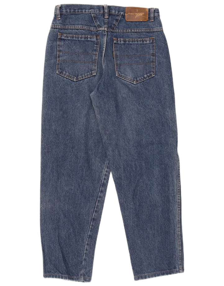 Trussardi Damen Tapered Jeans W30 L29 Blau