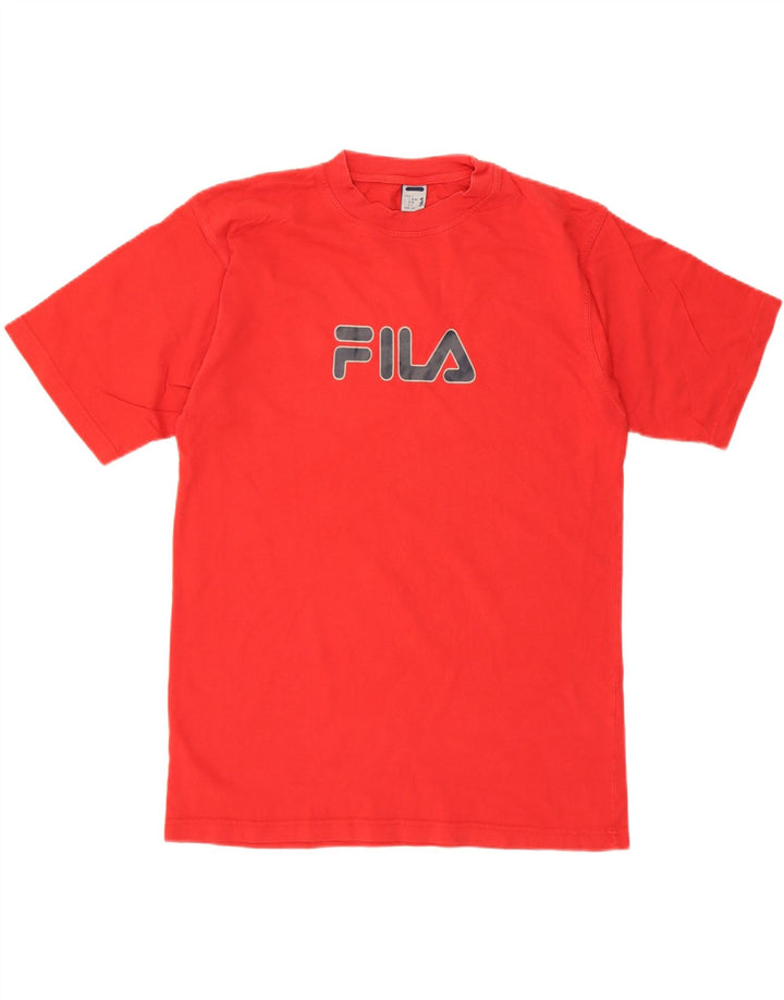 FILA Mens Graphic T-Shirt Top Large Red Cotton