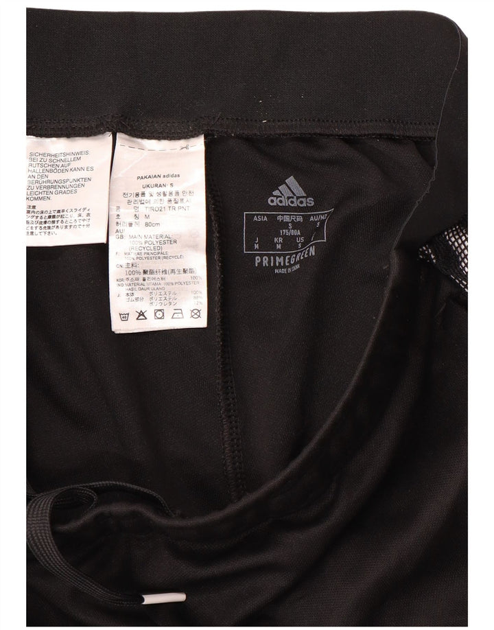 Adidas Damen Aeroready Trainingshose UK 14 Medium Schwarz Polyester