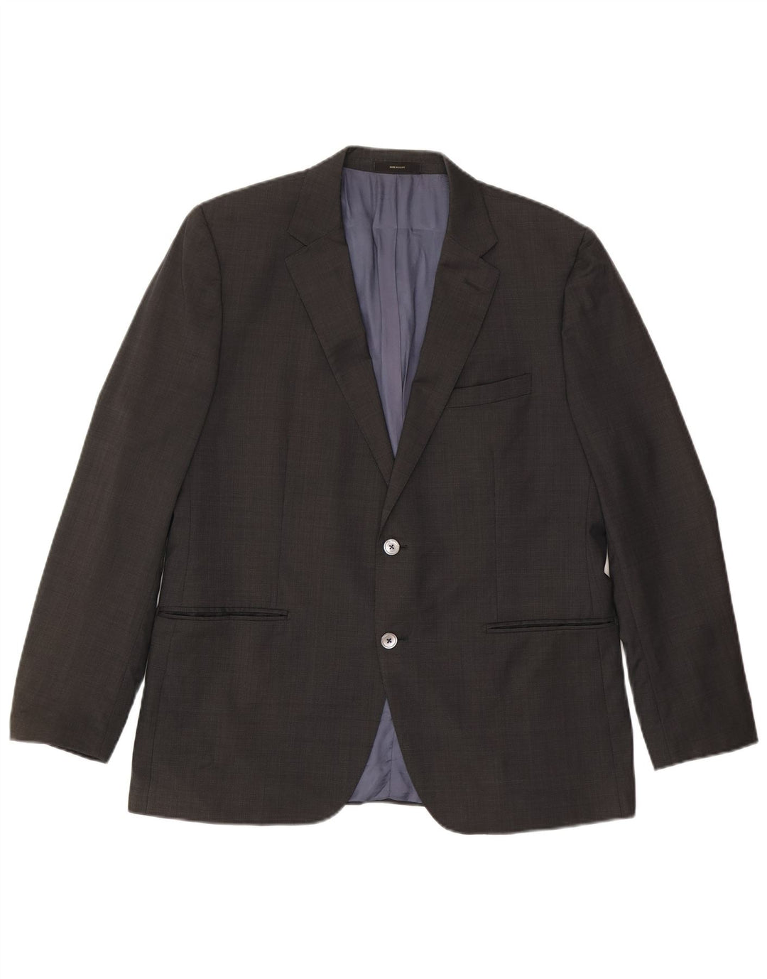 Massimo Dutti Herren-Blazer mit 2 Knöpfen, US 46, XL, graues Acetat, klassisch