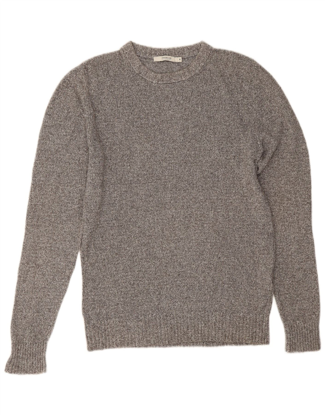 Jack & Jones Herren-Pullover mit Rundhalsausschnitt, Größe S, graue Baumwolle