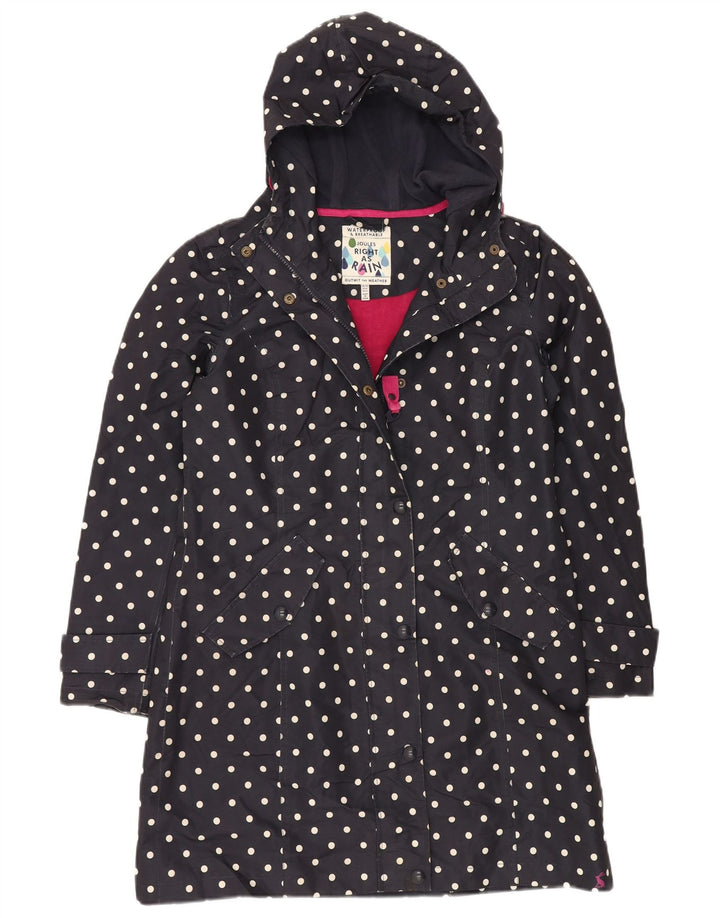 Übergroßer Windjacke-Mantel von JOULES für Damen, Gr. 10, Größe S, Marineblau, gepunktet