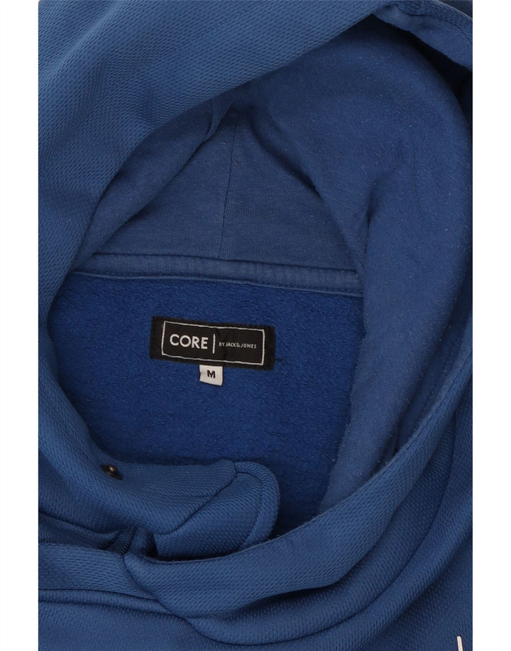 Jack & Jones Herren Core Graphic Kapuzenpullover Mittelblaues Polyester