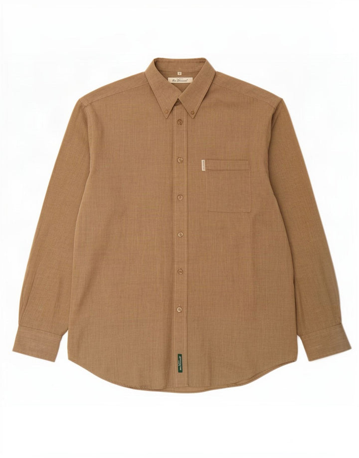 Ben Sherman Herrenhemd, groß, grau, Nadelstreifen