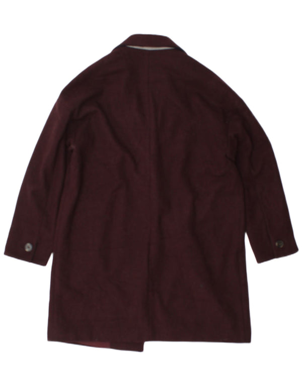 Topshop Damenmantel UK 12 Medium Burgund Polyester