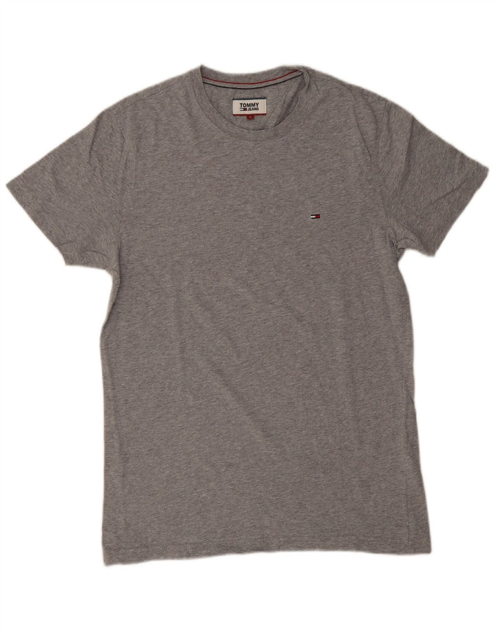 Tommy Hilfiger Herren T-Shirt Top Small Grau Baumwolle
