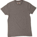 Tommy Hilfiger Herren T-Shirt Top Small Grau Baumwolle