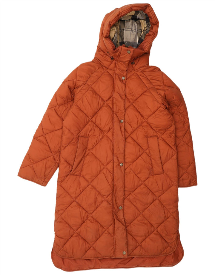 Barbour Damen-Kapuzenübergroßer, gepolsterter Mantel, Größe S, Braun, Polyamid