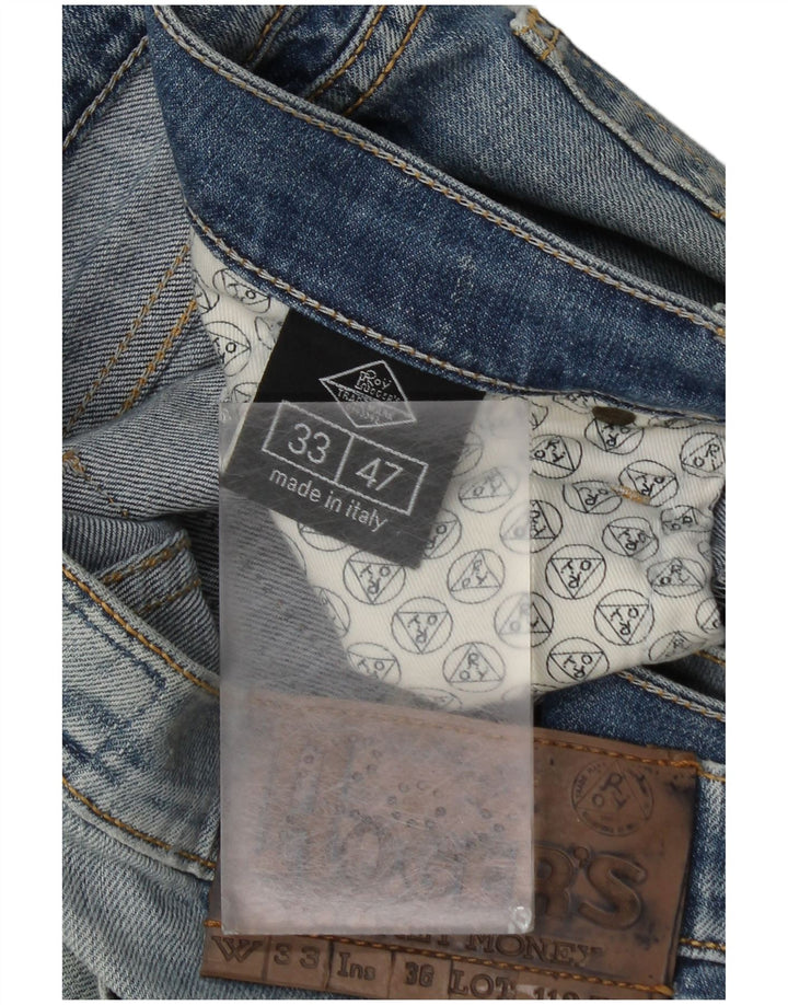 Roy Rogers Herren Jeansshorts W33 mittelblaue Baumwolle
