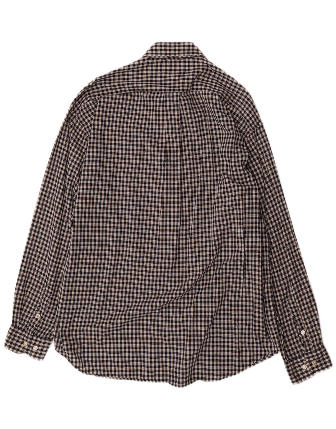 TOMMY HILFIGER Herrenhemd XL schwarz kariert Baumwolle