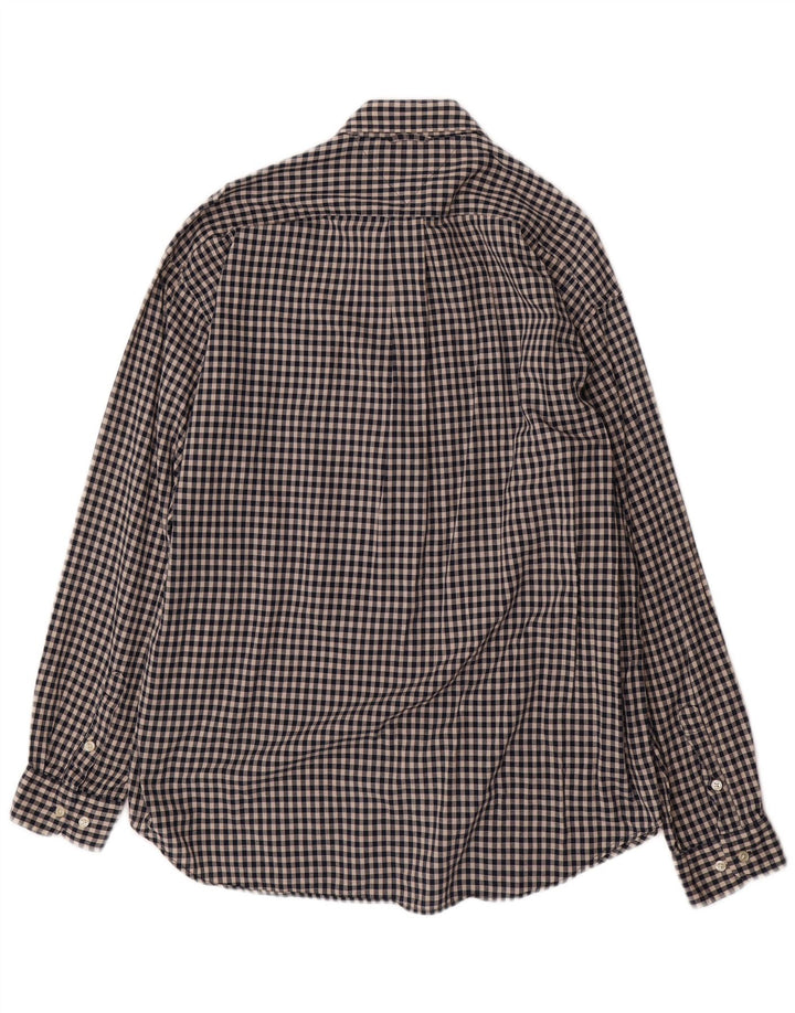 TOMMY HILFIGER Herrenhemd XL schwarz kariert Baumwolle