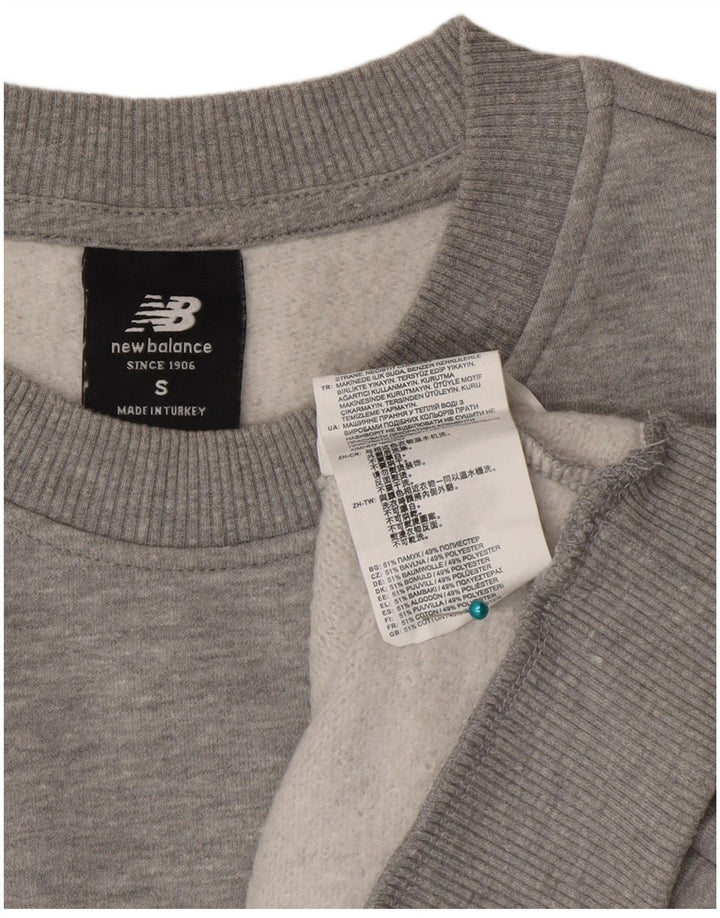 New Balance Herren-Sweatshirt mit Grafik, Größe S, Grau, Baumwolle
