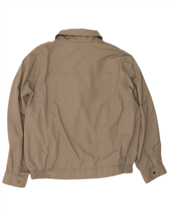 C & A Herren Bomberjacke UK 40 Large Grau Polyester