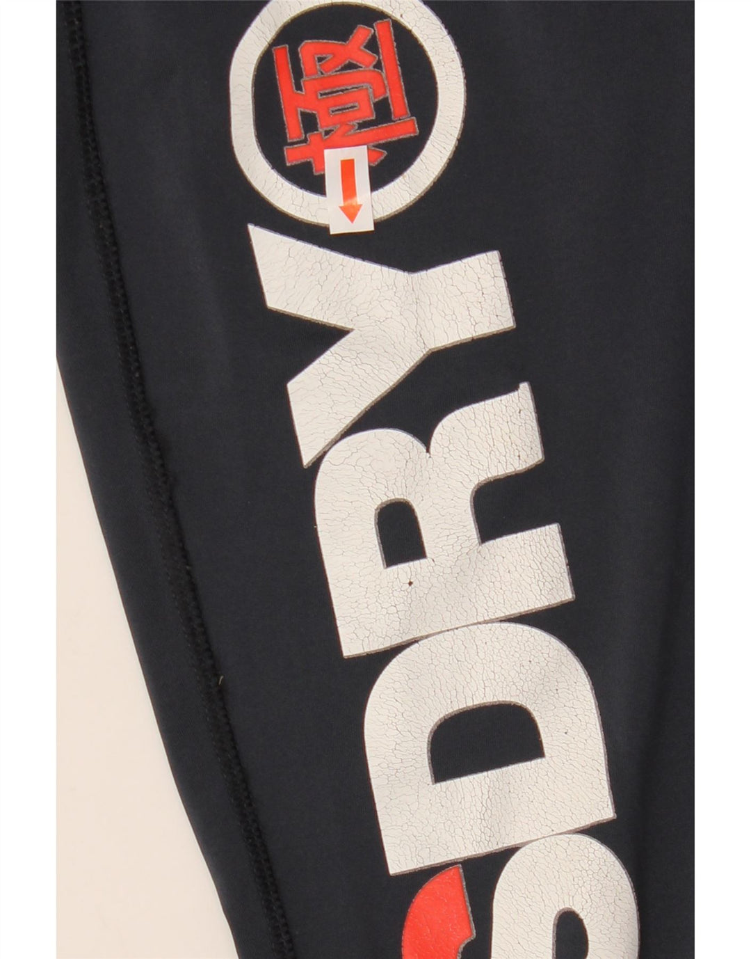 Superdry Grafik-Leggings für Damen, UK 8, Größe S, Marineblau, Farbblock