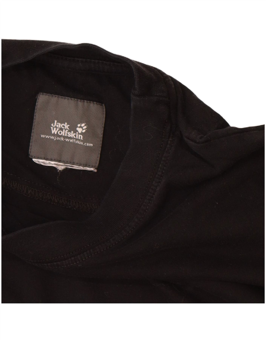 JACK WOLFSKIN Herren Grafik T-Shirt Top Large Schwarz Baumwolle