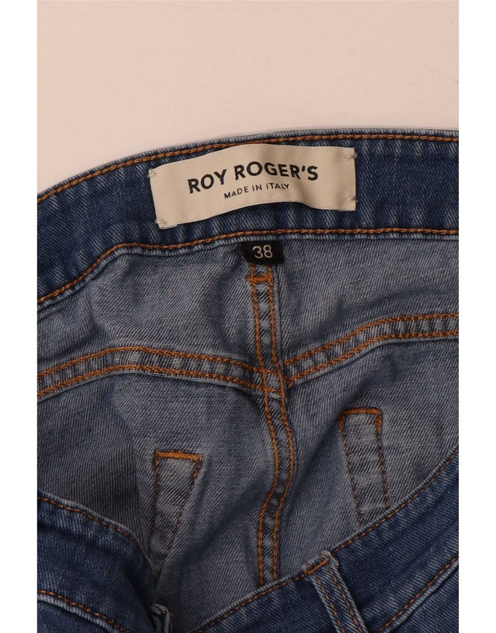 Roy Rogers Damen Candiani Slim Jeans W38 L32 Blaue Baumwolle
