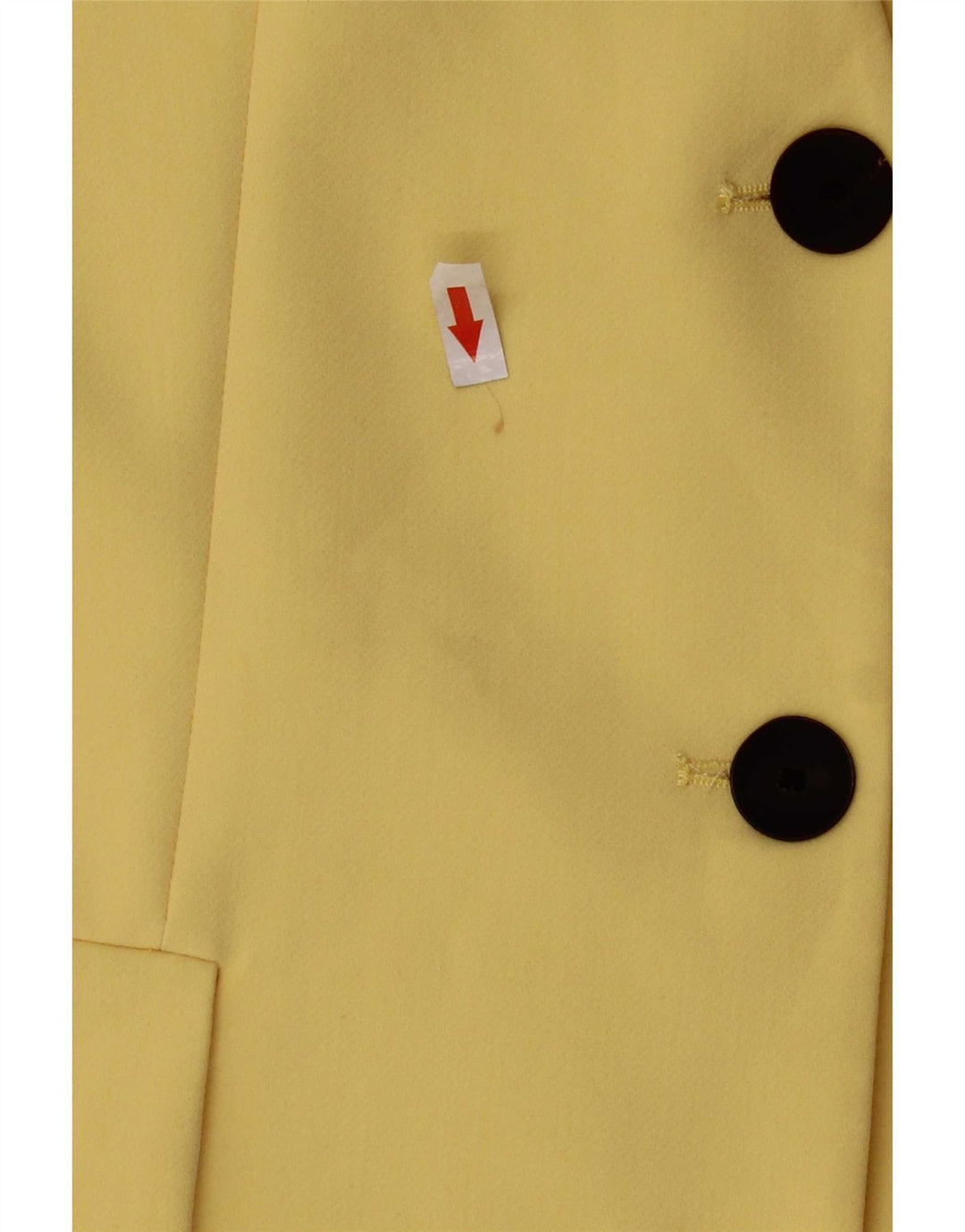 Zara Damen 3-Knopf-Blazer ohne Ärmel, UK 14, Größe L, gelb, Polyester