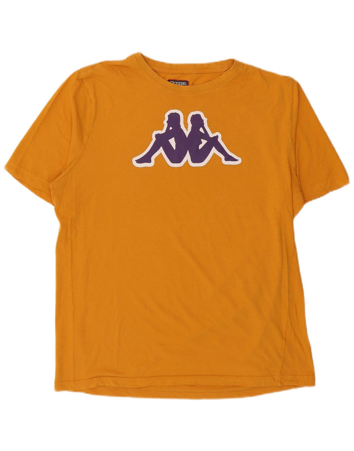 Kappa Herren Grafik T-Shirt Top XL Orange