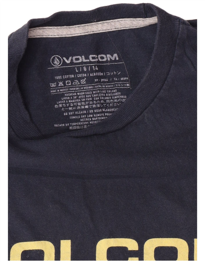 VOLCOM Herren-T-Shirt mit Grafik, groß, marineblau, Baumwolle