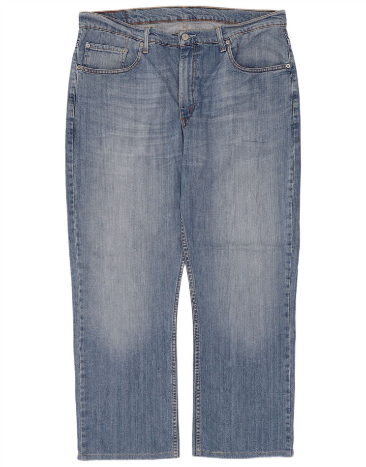 Levi's Herren 752 Straight Jeans W38 L29 Blaue Baumwolle