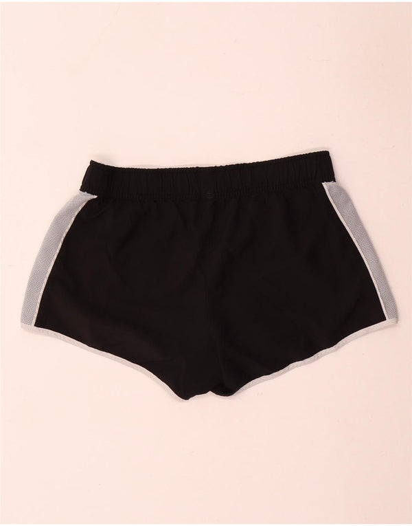 Adidas Damen Sportshorts UK 14 Mittelschwarzes Colourblock-Polyester