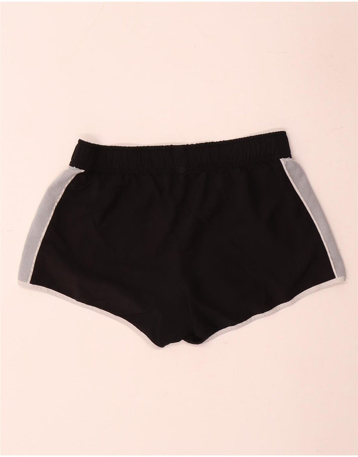 Adidas Damen Sportshorts UK 14 Mittelschwarzes Colourblock-Polyester