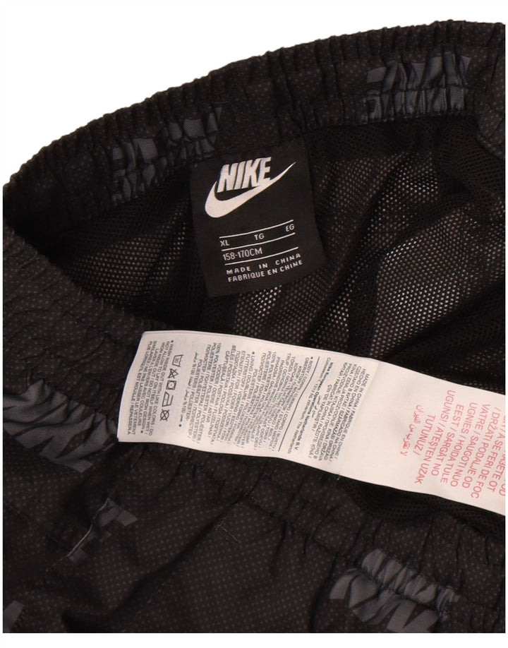 NIKE Grafik-Sportshorts für Jungen, 13–14 Jahre, XL, grau geflecktes Polyester