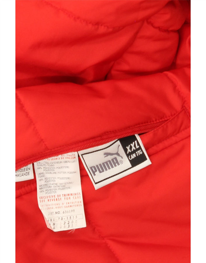 Puma Herren Reversible Wattierte Jacke UK 44 2XL Marineblau Farbblock