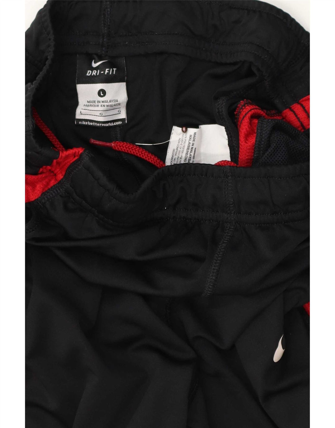 Nike Jungen-Trainingshose, normal, 12–13 Jahre, Größe L, Schwarz, Farbblock