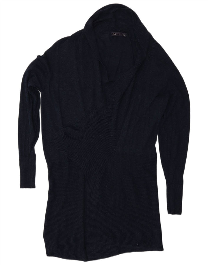 Marks & Spencer Damen-Pullover mit Schalkragen, Gr. 40, Marineblau