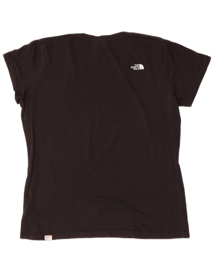 THE NORTH FACE Damen Grafik T-Shirt Top UK 18 XL Schwarz Baumwolle