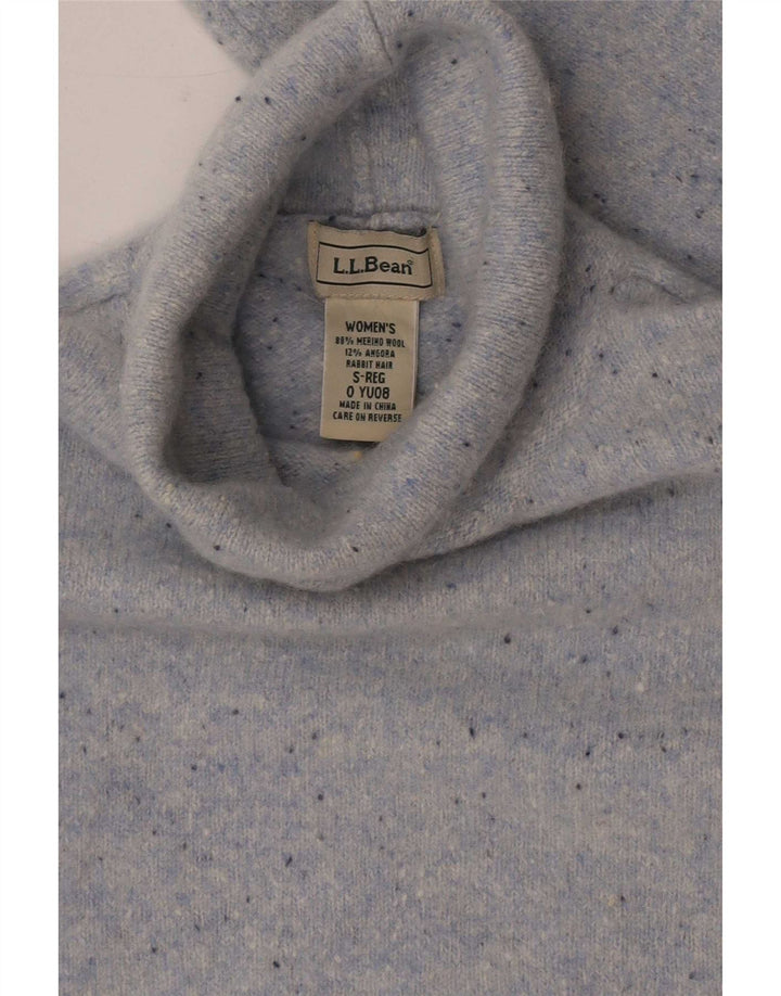 L.L.Bean Rollkragenpullover für Damen, Größe S, Gr. 8, Grau gefleckt