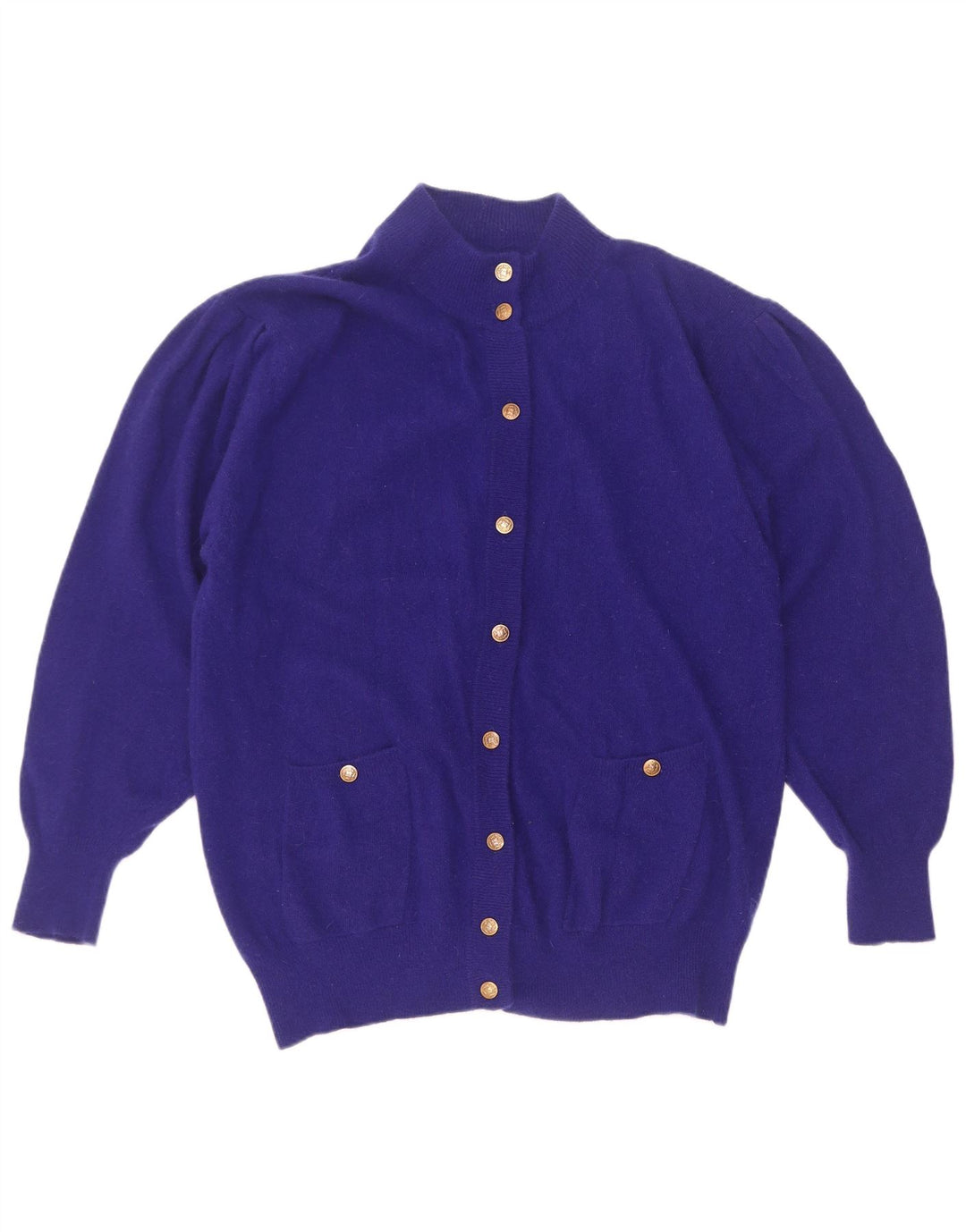 Vintage Damen Strickjacke IT 46/48 Große lila Wolle