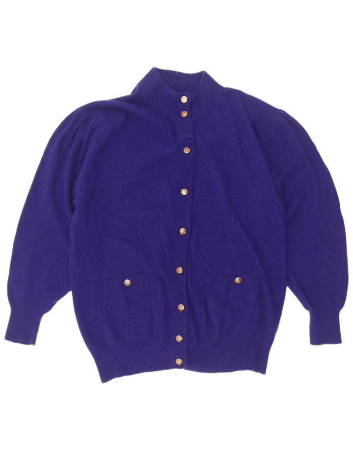 Vintage Damen Strickjacke IT 46/48 Große lila Wolle