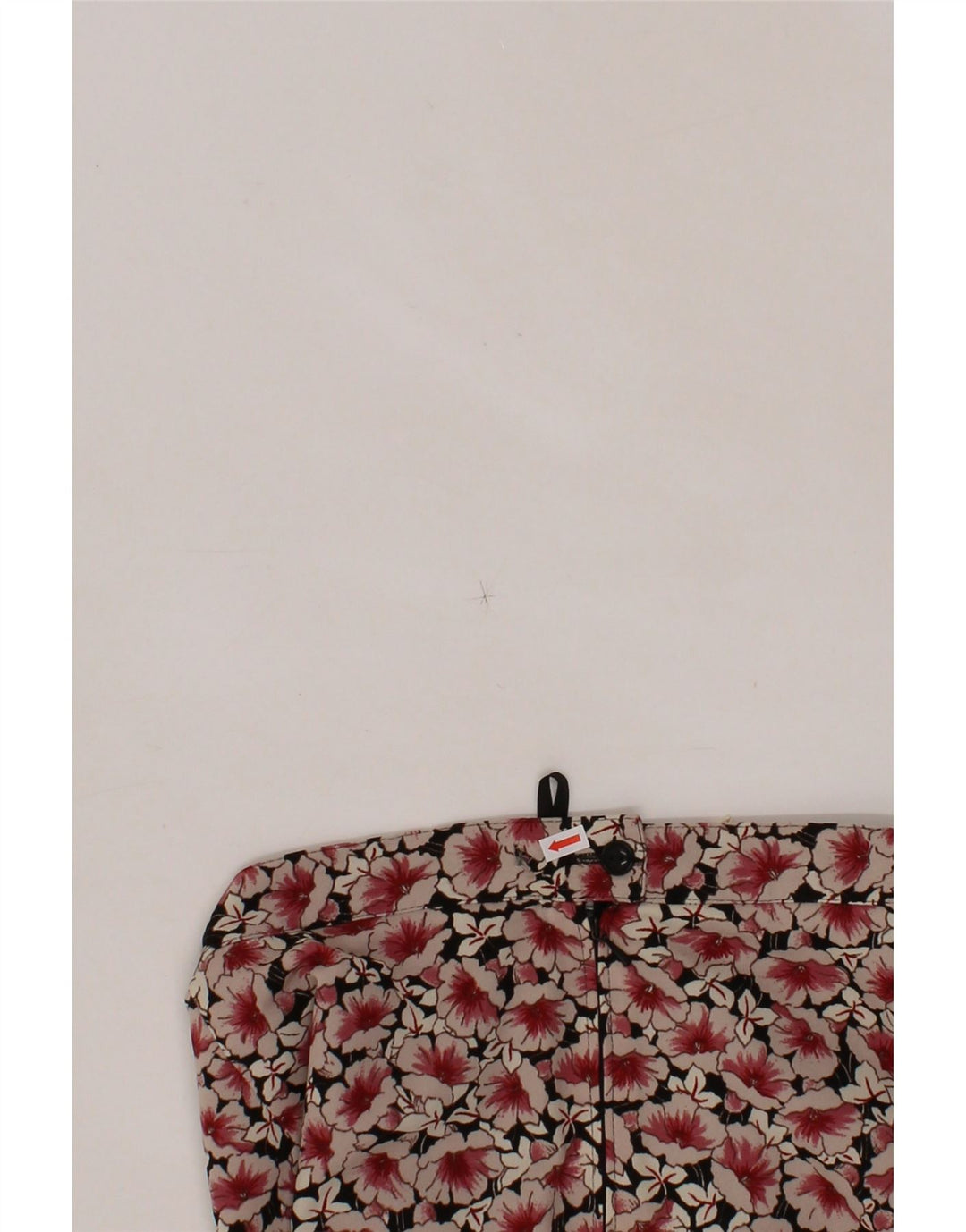 VINTAGE Womens A-Line Skirt W30 Medium Pink Floral Polyester Vintage Vintage and Second-Hand Vintage from Messina Hembry 