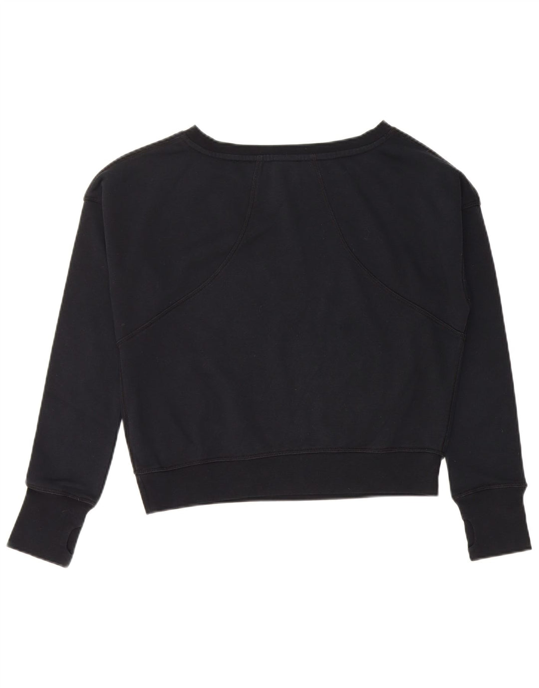 NIKE Crop Graphic Sweatshirt für Mädchen, 13–14 Jahre, XL, schwarze Baumwolle