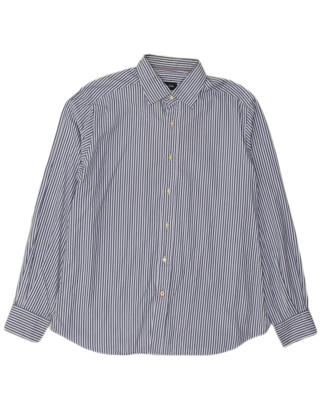 Massimo Dutti Herrenhemd XL Blauer Nadelstreifen