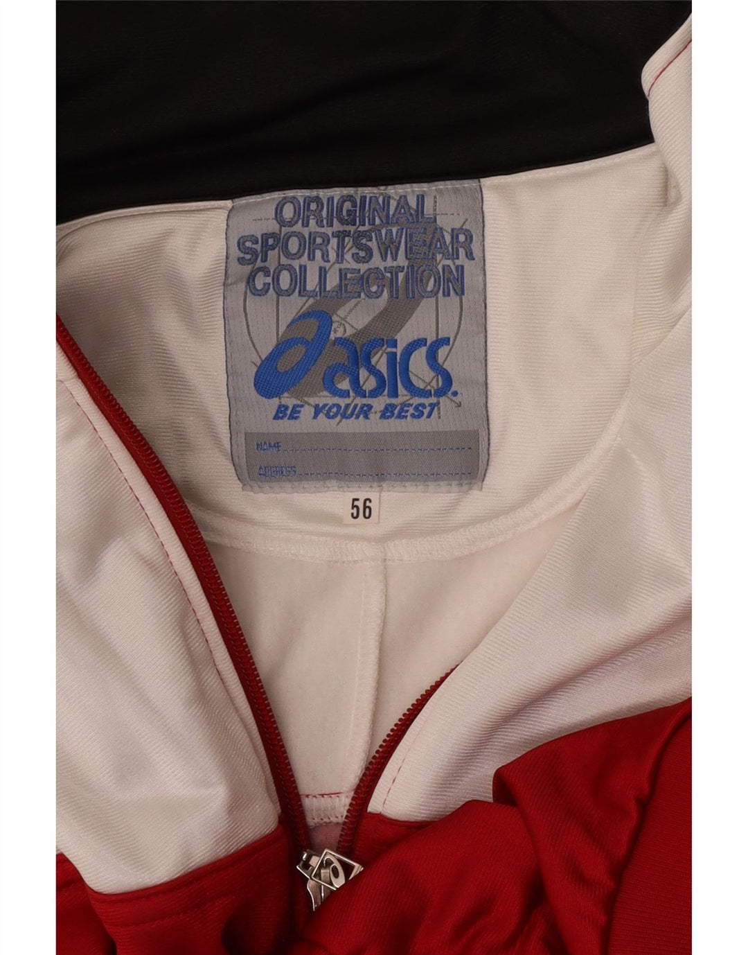 Asics Herren-Trainingsanzugoberteil mit Grafik, IT 56 XL, Rot, Farbblock