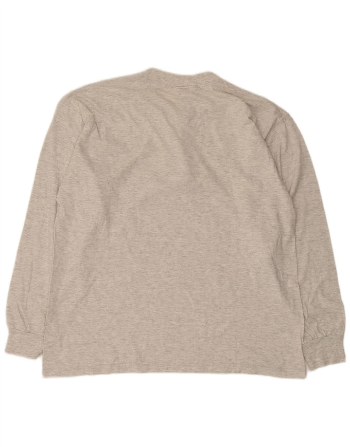Champion Herren-Oberteil, langärmelig, XL, grau gefleckte Baumwolle