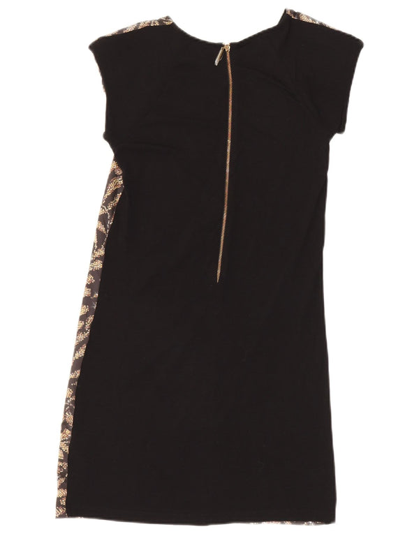 Ted Baker Damen Etuikleid Größe 0 2XS Schwarz geblümtes Polyester