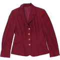 SISLEY Womens 4 Button Blazer Jacket UK 14 Medium Purple Polyester Vintage Sisley and Second-Hand Sisley from Messina Hembry 