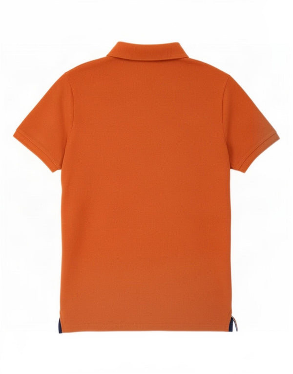 Superdry Herren-Poloshirt mit Grafik, Größe L, Orange, Baumwolle