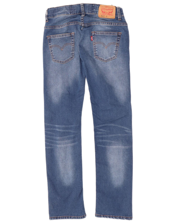 Levi's Jungen 511 Slim Jeans 9–10 Jahre W24 L27 Blaue Baumwolle