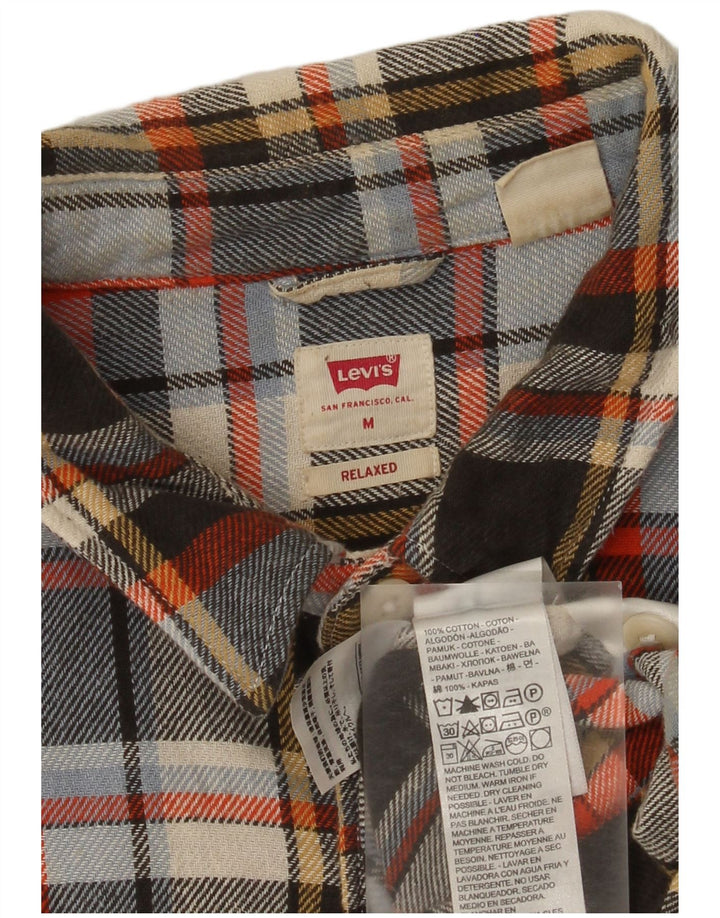 Levi's Herren-Flanellhemd, mittelgroß, mehrfarbig, kariert, Baumwolle
