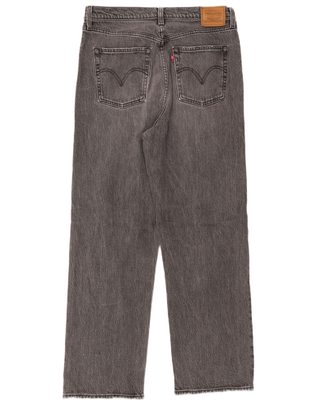 Levi's Herren Ribcage Straight Jeans W31 L29 Graue Baumwolle