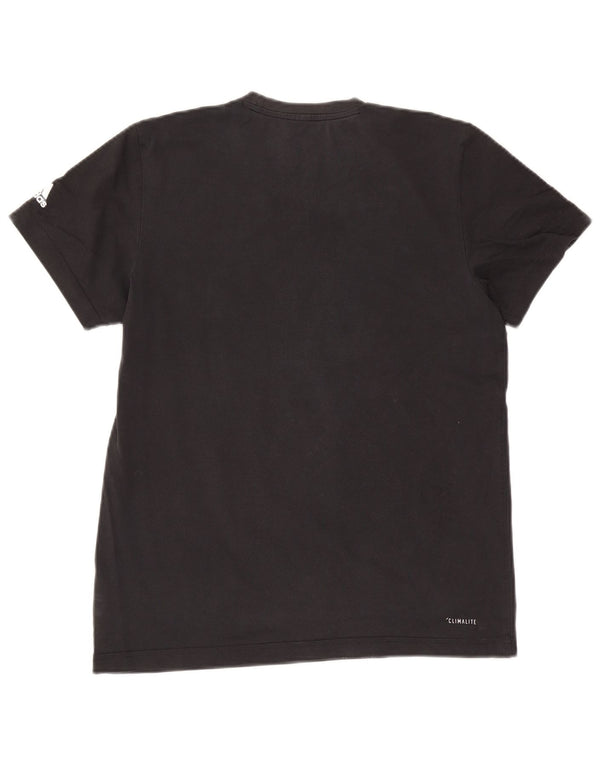 Adidas Herren Climalite Graphic T-Shirt Top Medium Schwarz Baumwolle