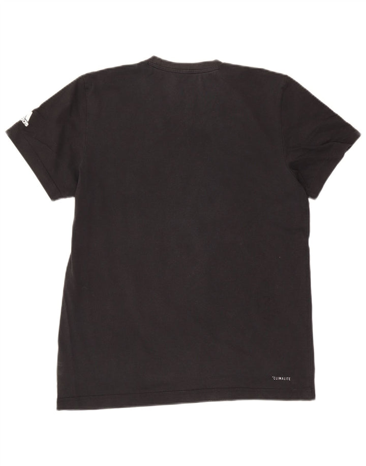 Adidas Herren Climalite Graphic T-Shirt Top Medium Schwarz Baumwolle
